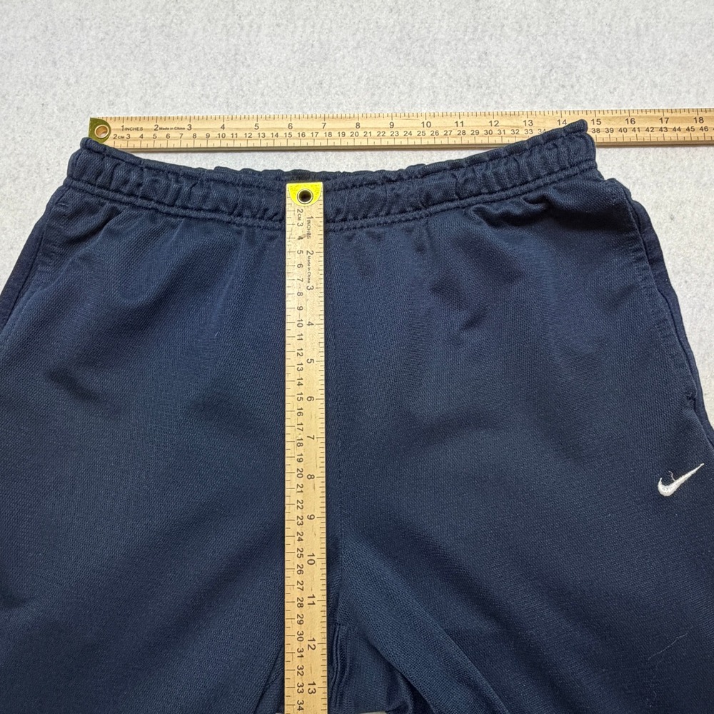 Vintage Nike Track Pants Navy Blue Y2K Baggy Skater Zipped Cuffs Mens Large - Picture 7 of 12